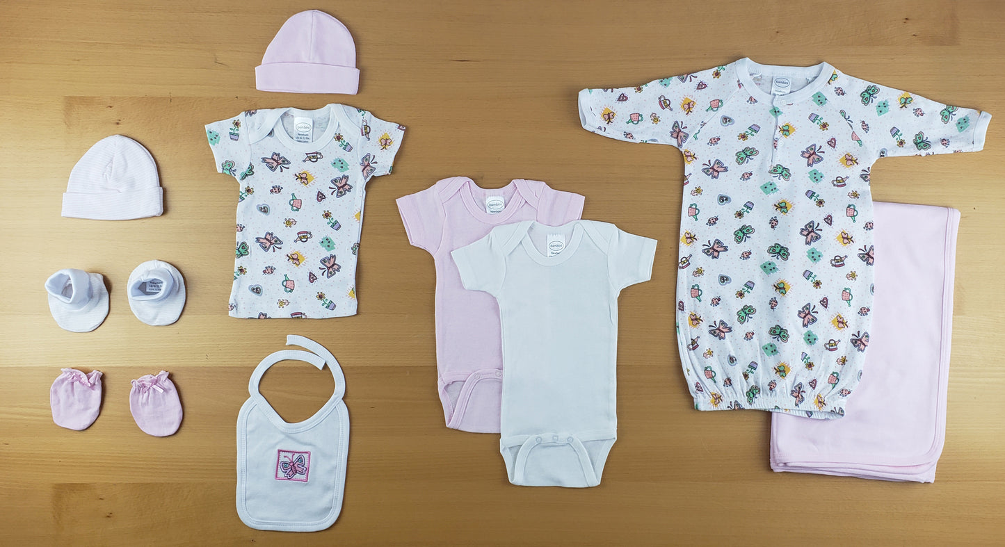Bambini Newborn Girls 10 Pc set