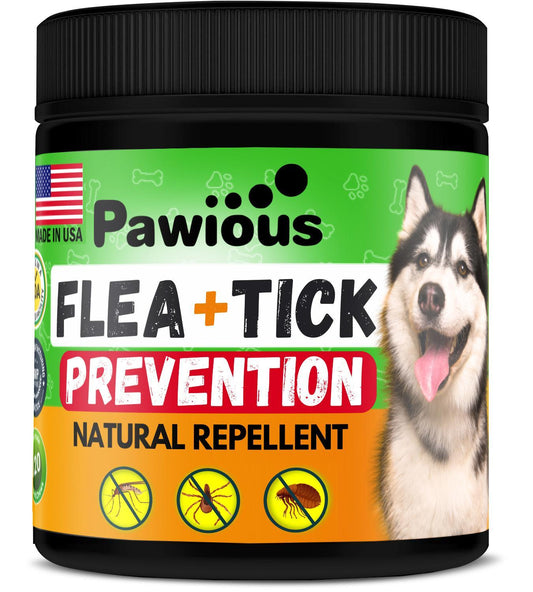 Natural Flea & Tick Prevention Chewable Tablets for Dogs – Chicken-Flavored