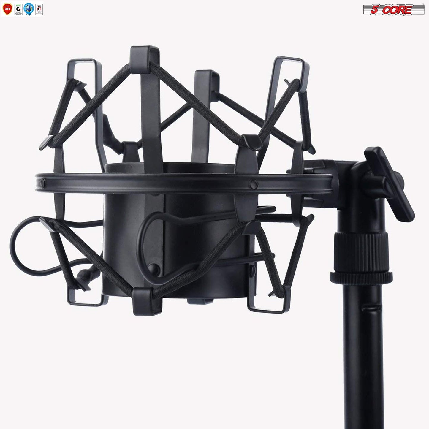 5 Core Professional Podcast Equipment Bundle - Condenser Microphone, Adjustable Boom Arm, Sound Card, Shock Mount, Pop Filter, Windscreen & XLR Cord