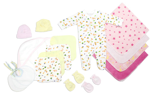 Bambini Newborn Baby Girls 17 Pc Set