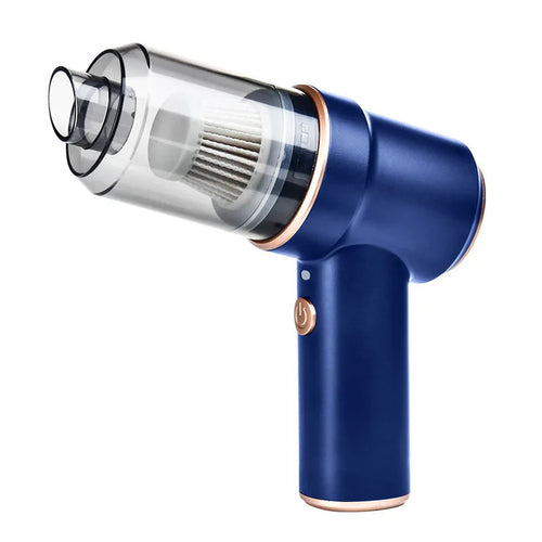 120W Powerful Wireless Car Vacuum Cleaner - Wet & Dry, 8000Pa Suction, 2 x 1800mAh Battery, 42000rpm