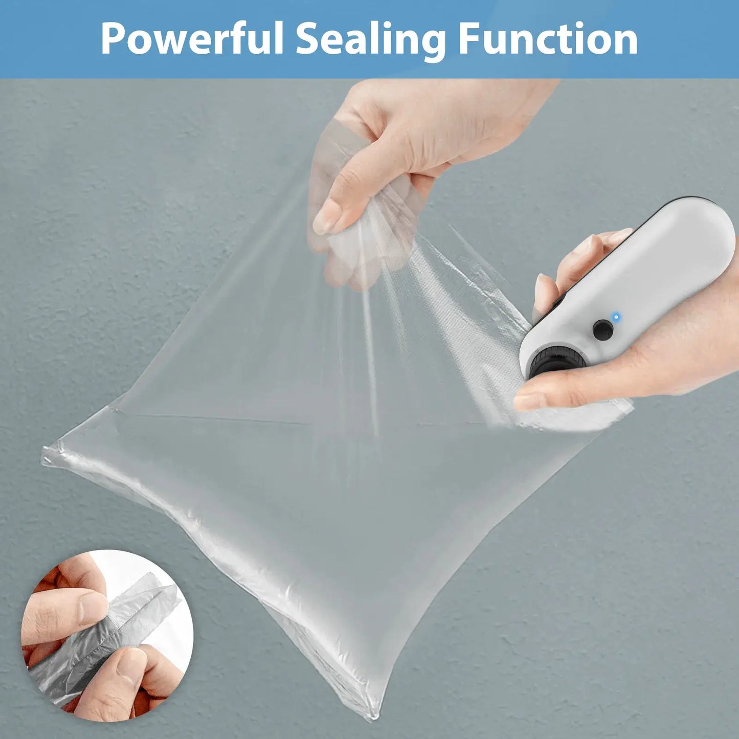 Rechargable 2 In 1 Bag Mini Heat Sealer, Storage Bag Plastic Package