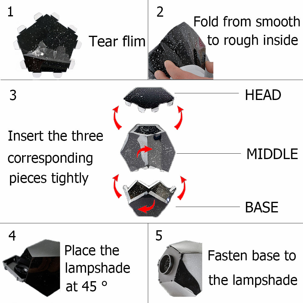 Bluetooth Speaker Star Light Projector - LED Galaxy Lamp, 3 Color Modes, Remote Control, Night Light for Kids & Nursery