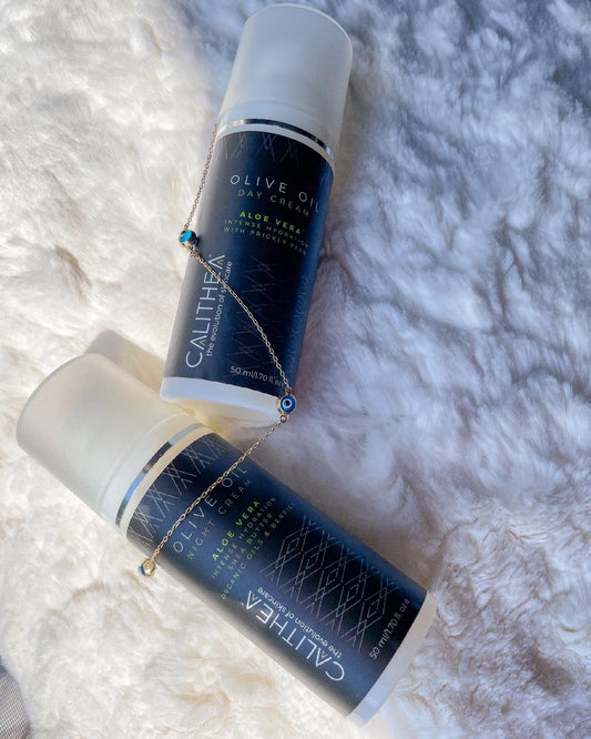 CALITHEA Natural Organic Olive Oil Night Cream - Intense Hydration with Shea Butter, Argan Oil, & Berries