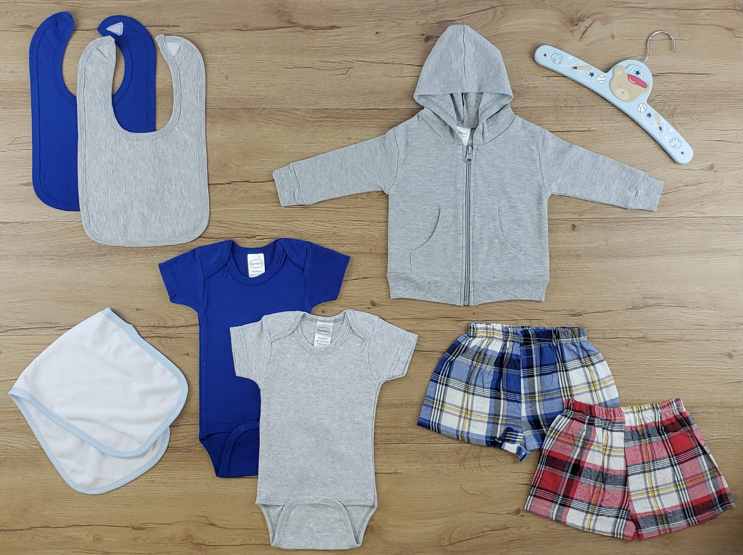 Bambini 8 Pc Layette Baby Clothes Set - Soft Cotton, Perfect for Newborns | Baby Shower Gift, Comfortable & Breathable Clothing