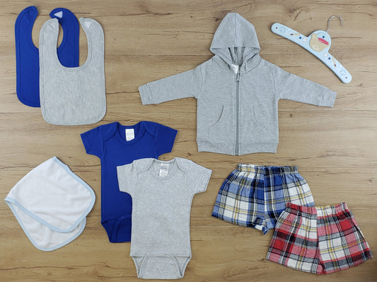 Bambini 8 Pc Layette Baby Clothes Set - Soft Cotton, Perfect for Newborns | Baby Shower Gift, Comfortable & Breathable Clothing