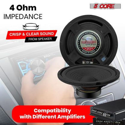 5Core 6 Inch Subwoofer speaker 300 Watt Car Subwoofer 4 Ohm Replacemen