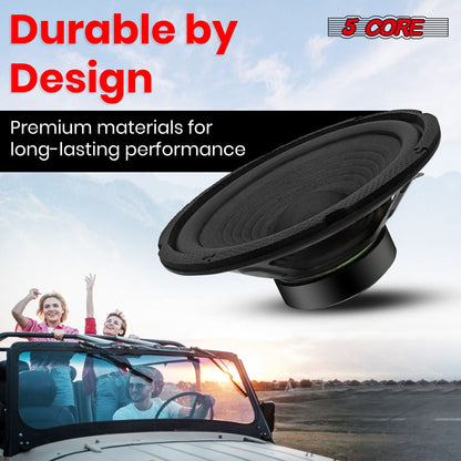 5Core 6 Inch Subwoofer speaker 300 Watt Car Subwoofer 4 Ohm Replacemen